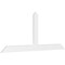 Ekena Millwork Portland Architectural Grade PVC Gable Bracket, 96"W x 40"H x 2"D x 6"F, 10/12 Pitch GBP096X40X0206POR00 - alternate 1